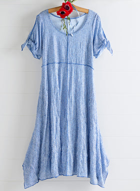 Blue Skies Crinkle Dress