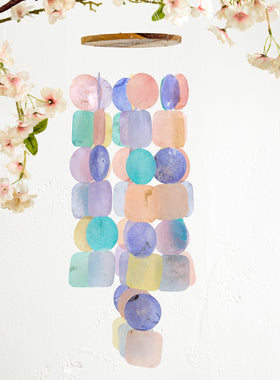 Pastel Capiz Shell Wind Chime
