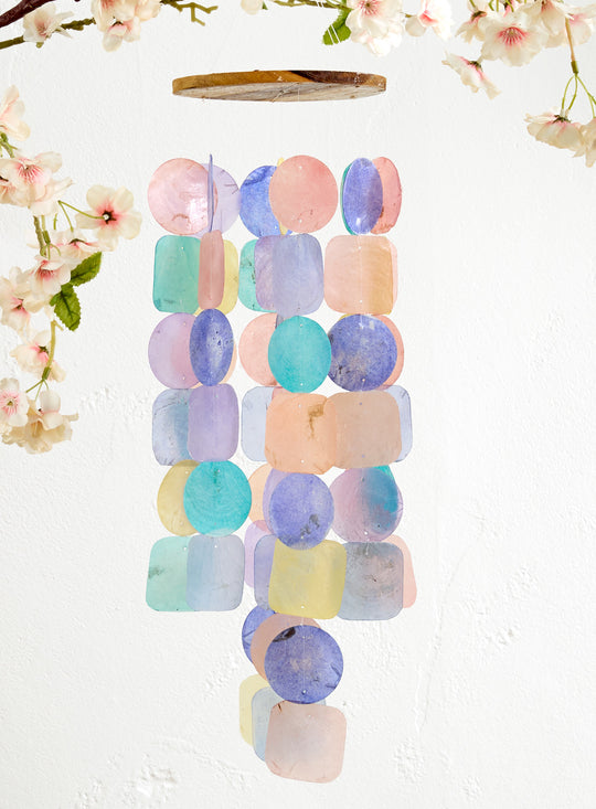 Pastel Capiz Shell Wind Chime