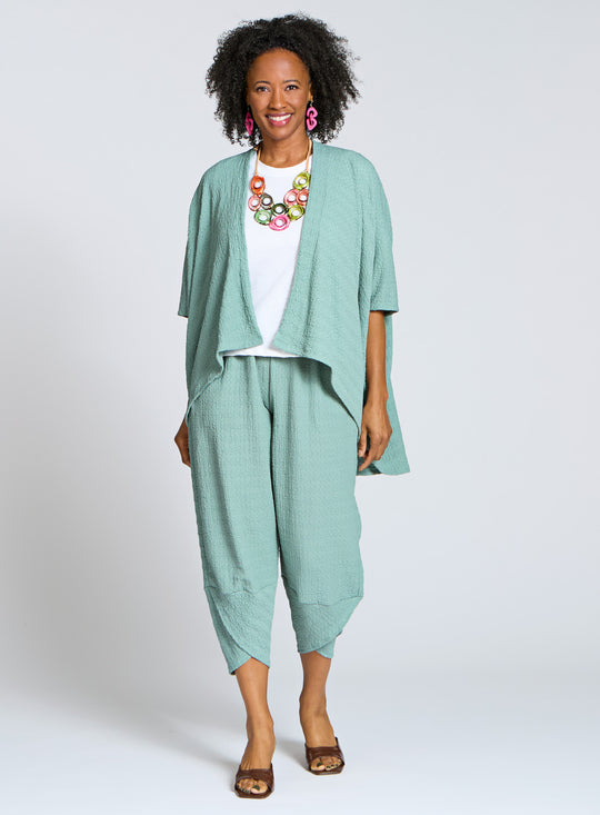 Tailored Texture Seafoam and Tagua Outfit