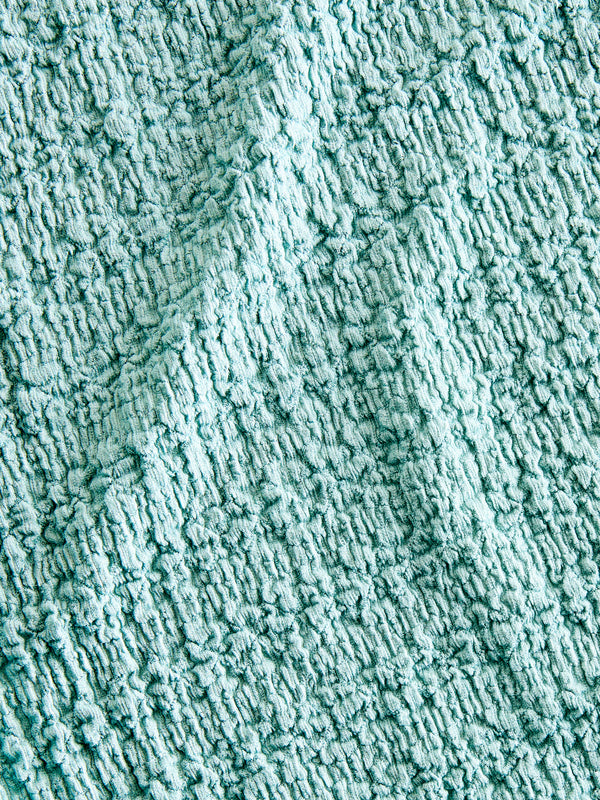 Tailored Texture V-Pleat Top