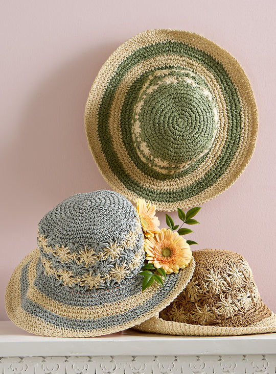 Floral Crocheted Sun Hat