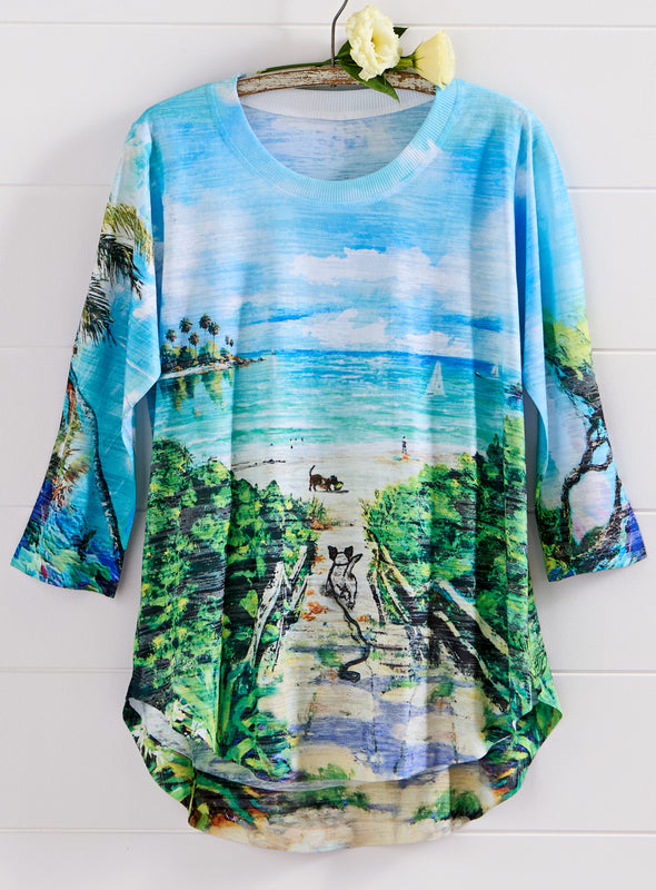 Seas the Day Dog Top