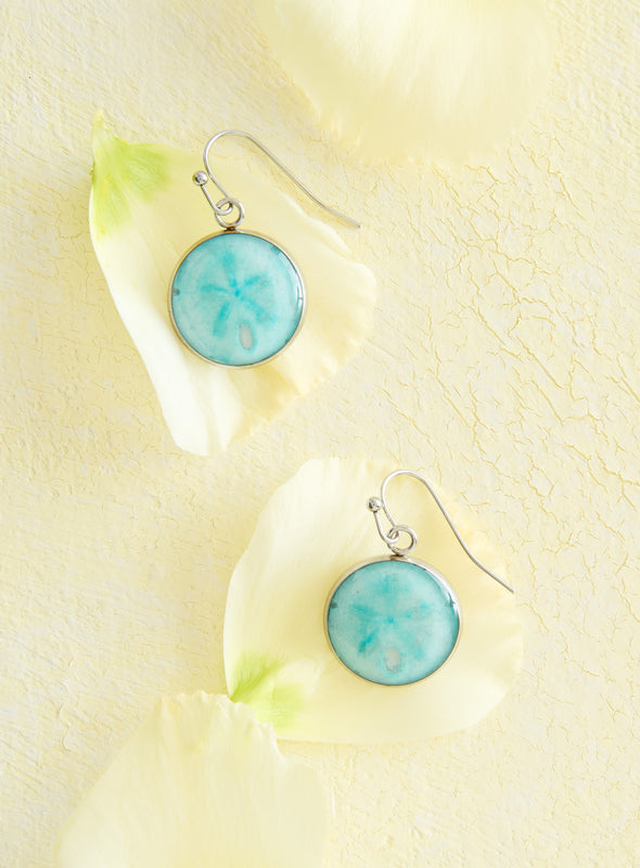 Five Doves Sand Dollar Earrings