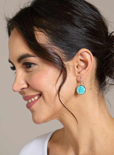 Five Doves Sand Dollar Earrings