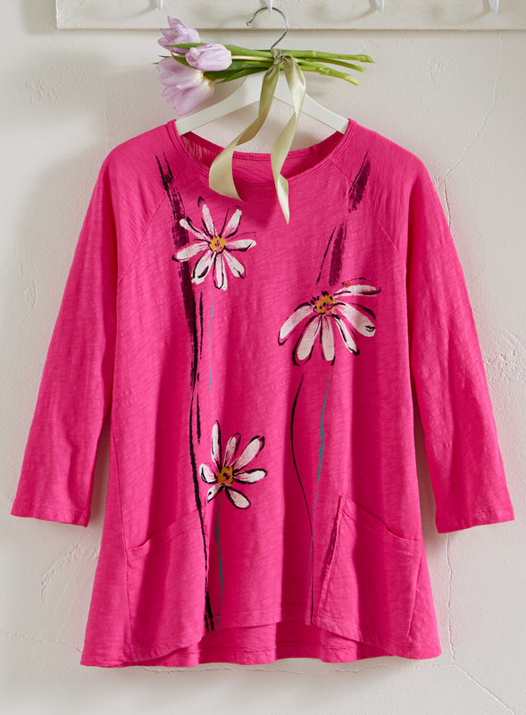 Daisy Doodle Cotton Top