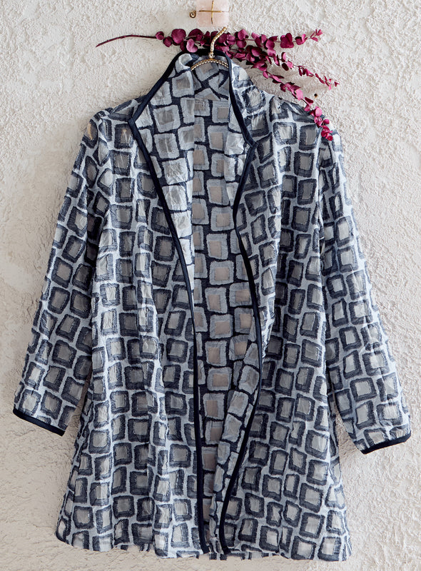 Windowpane Weave Jacket