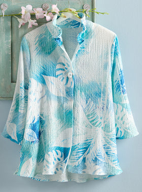 Palm Print Jacket