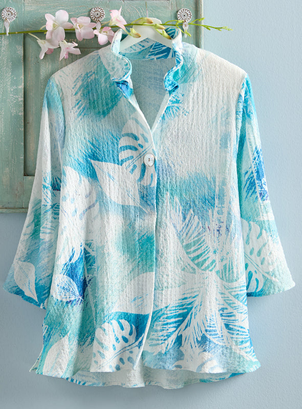 Palm Print Jacket