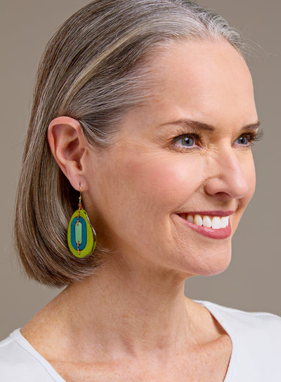 Island Hop Tagua Earrings