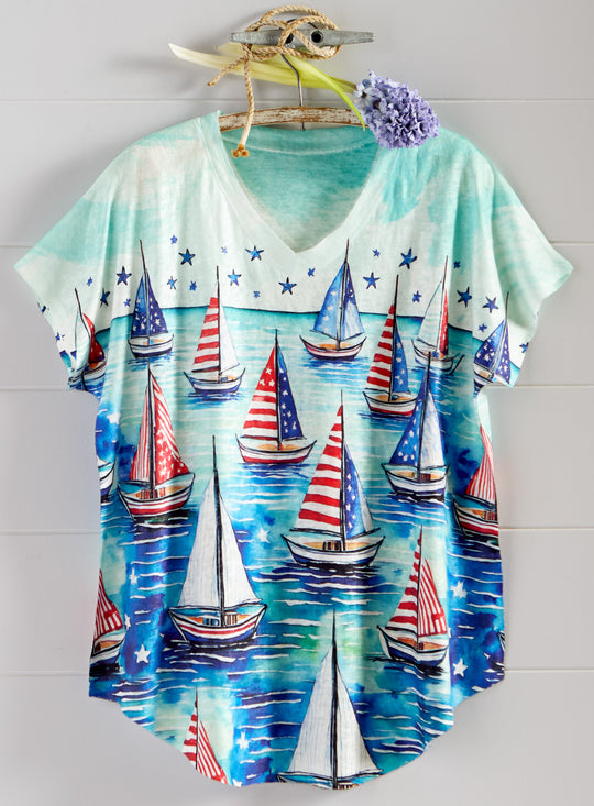 Patriotic Regatta Tee