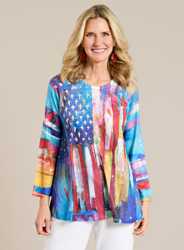 Artful Americana Top