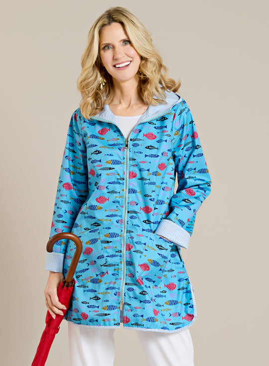 Fish Tale Reversible Raincoat