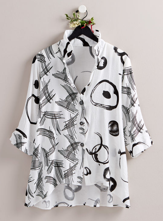 Dash and Doodle Shirt Jacket