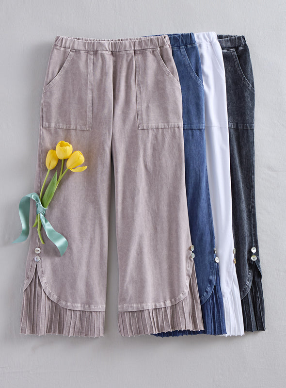Day to Night Pleat-Cuff Pant