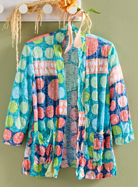 Polka Dot Domino Crinkle Topper