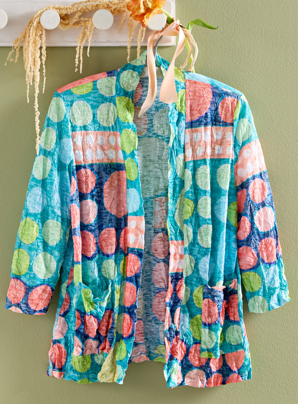 Polka Dot Domino Crinkle Topper
