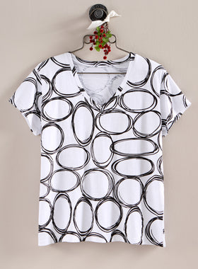 Circle Back V-Neck Tee
