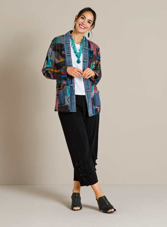 Fold-and-Button Flashback Outfit
