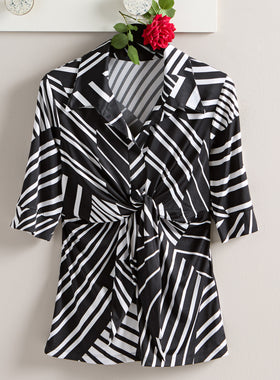 All Directions Faux Wrap Top