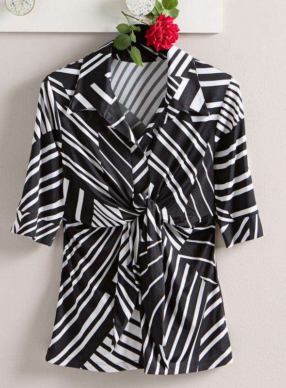 All Directions Faux Wrap Top