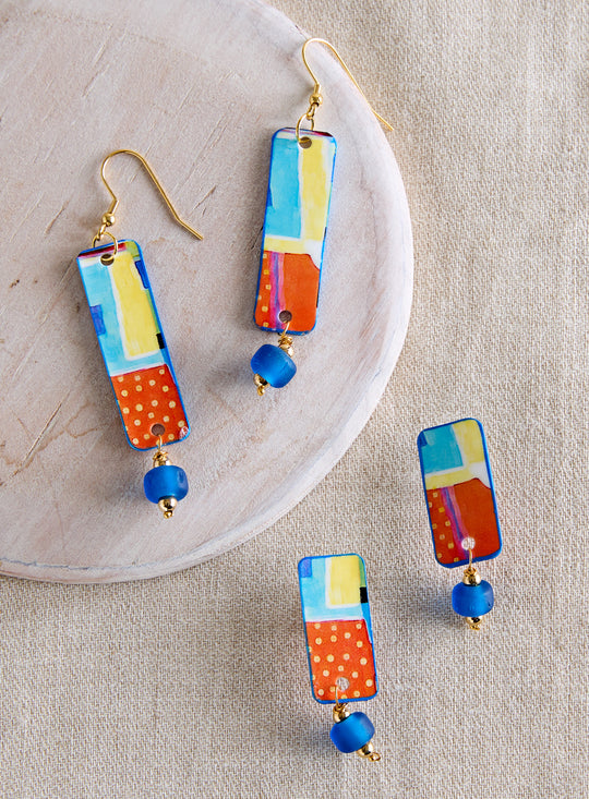 Design Board and Blues Earrings