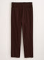 Kick It Up Flat Front Pants — Brown