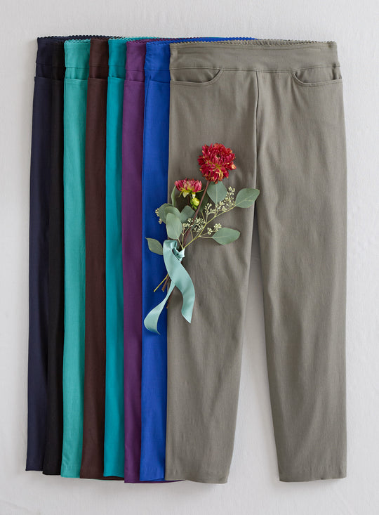 Kick It Up Flat Front Pants