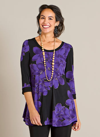 Touch of Gold Floral Top