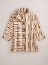 Dashing Ruffle Collar Shirt Jacket — Tan