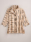 Dashing Ruffle Collar Shirt Jacket — Tan