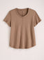 Classic Cotton Center-Seam Tee - Slub Knit Solid — Coffee