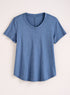 Classic Cotton Center-Seam Tee - Slub Knit Solid — Dutch Blue