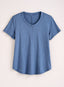Classic Cotton Center-Seam Tee - Slub Knit Solid — Dutch Blue