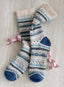 Soft Geometry Alpaca Socks — Blue