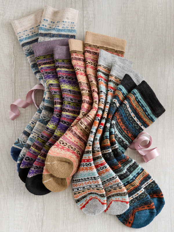 Soft Geometry Alpaca Socks