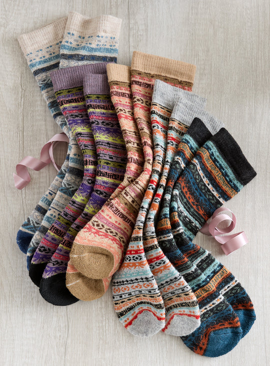 Soft Geometry Alpaca Socks