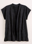 Studio Break Tunic Vest — Black