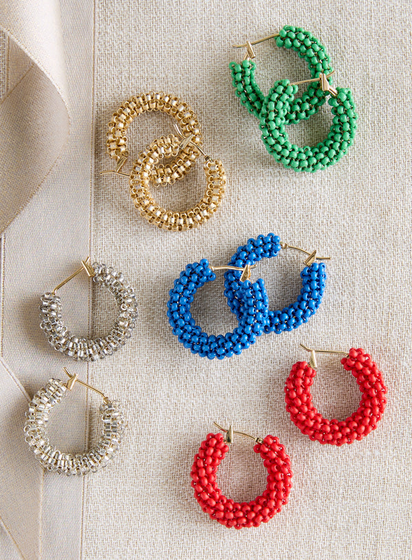 Color Loop Petite Hoops