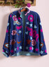 Lucky Charm Velvet Jacket — Blue