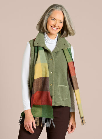 Shoulder Season Bouclé Fleece Vest