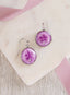 Five Doves Sand Dollar Earrings — Purple