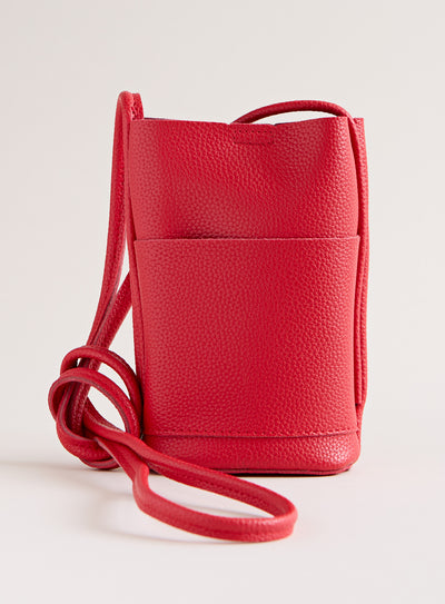 Phone Home Crossbody Bag — Red