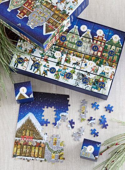 Snowy Village Advent Puzzle Calendar — Multi
