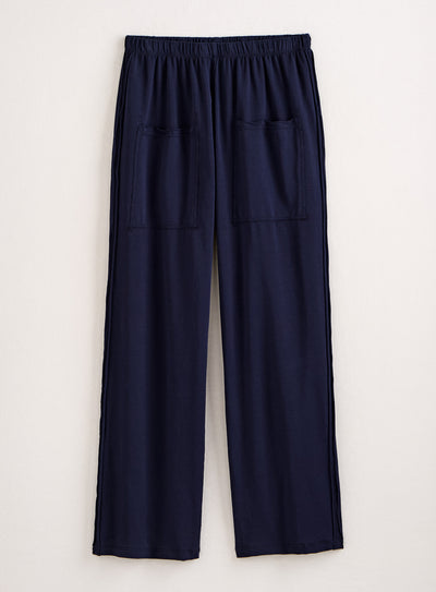 Day to Night Side Stripe Pant — Navy