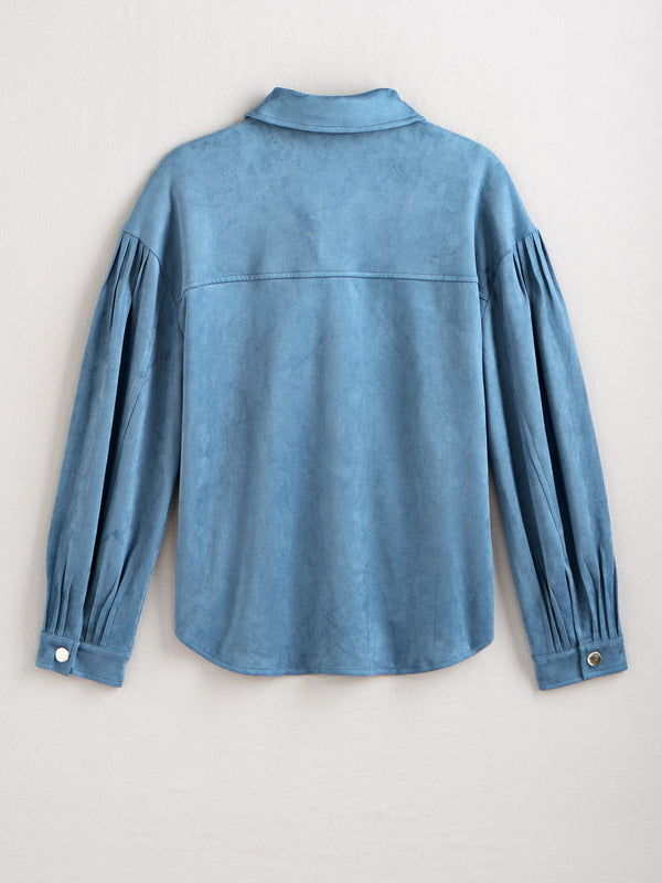 That '70s Shirt Jacket — Blue