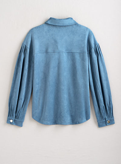 That '70s Shirt Jacket — Blue