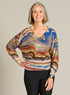 Desert Strata V-Neck Sweater