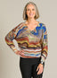 Desert Strata V-Neck Sweater