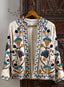 Ivory Bloom Chainstitch Jacket